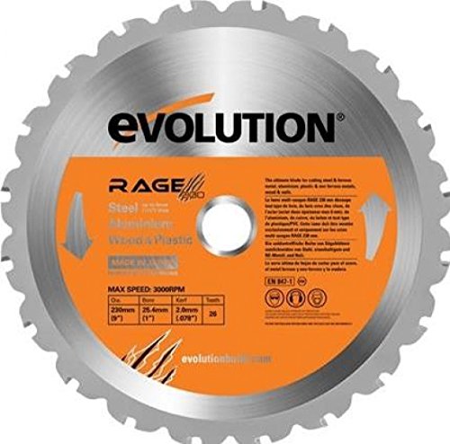 Evolution-Rage, lama TCT multifunzione, 230 mm