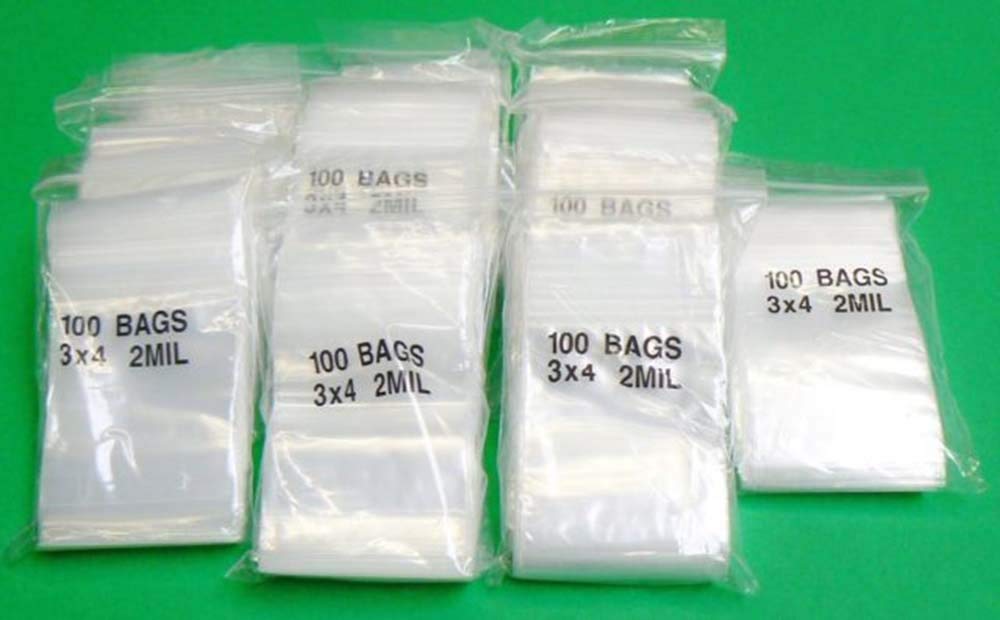 iMBAPrice Mini sac à fermeture éclair transparent pour rangement