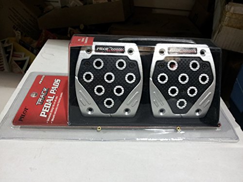 Pilot Automotive Pm-211Sz Silver With Black Insert Pedal Set (3 Pieces) #TOP2