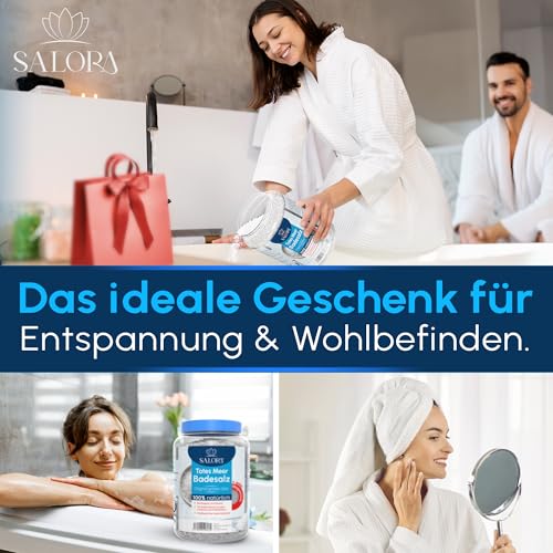 Badesalz Salora Original Totes Meer – 2,5 kg für Vollbad und Fußbad