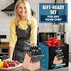 Cutluxe-15-Piece-Knife-Set--Premium-Rubberwood-Wood-Block--Knife-Set-for-Kitchen-Ultra-Sharp-High-Carbon-German-Stainless-Steel-Full-Tang--Artisan-Series Cutluxe 15-Piece Knife Set – Premium Rubberwood Wood Block – Knife Set for Kitchen, Ultra Sharp High Carbon German Stainless Steel, Full Tang – Artisan Series