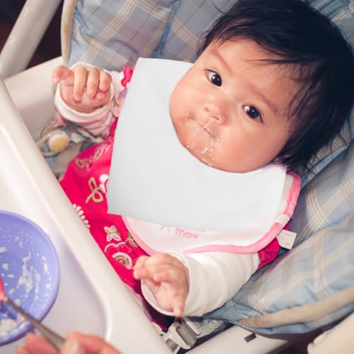 Bavoirs triangle bébé en coton (lot de 8) indispensables pour les repas