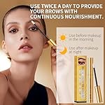 Eyebrow Serum,W3W Eyebrow Enhancer for Boost Lash Growth Serum, Advanced Formula for Longer, Fuller, and Thicker Lashes Eyebrow, 4 ML (Golden) - Image 5