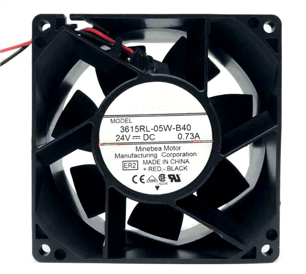 Fan 3615RL05WB40 90CM 24VDC 0.73A 90X90X38mm 2Wire Cooling Fan