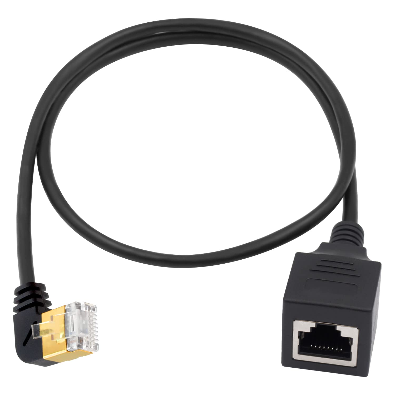 Duttek Cat8 90 Degree Extension Cable, Extreme