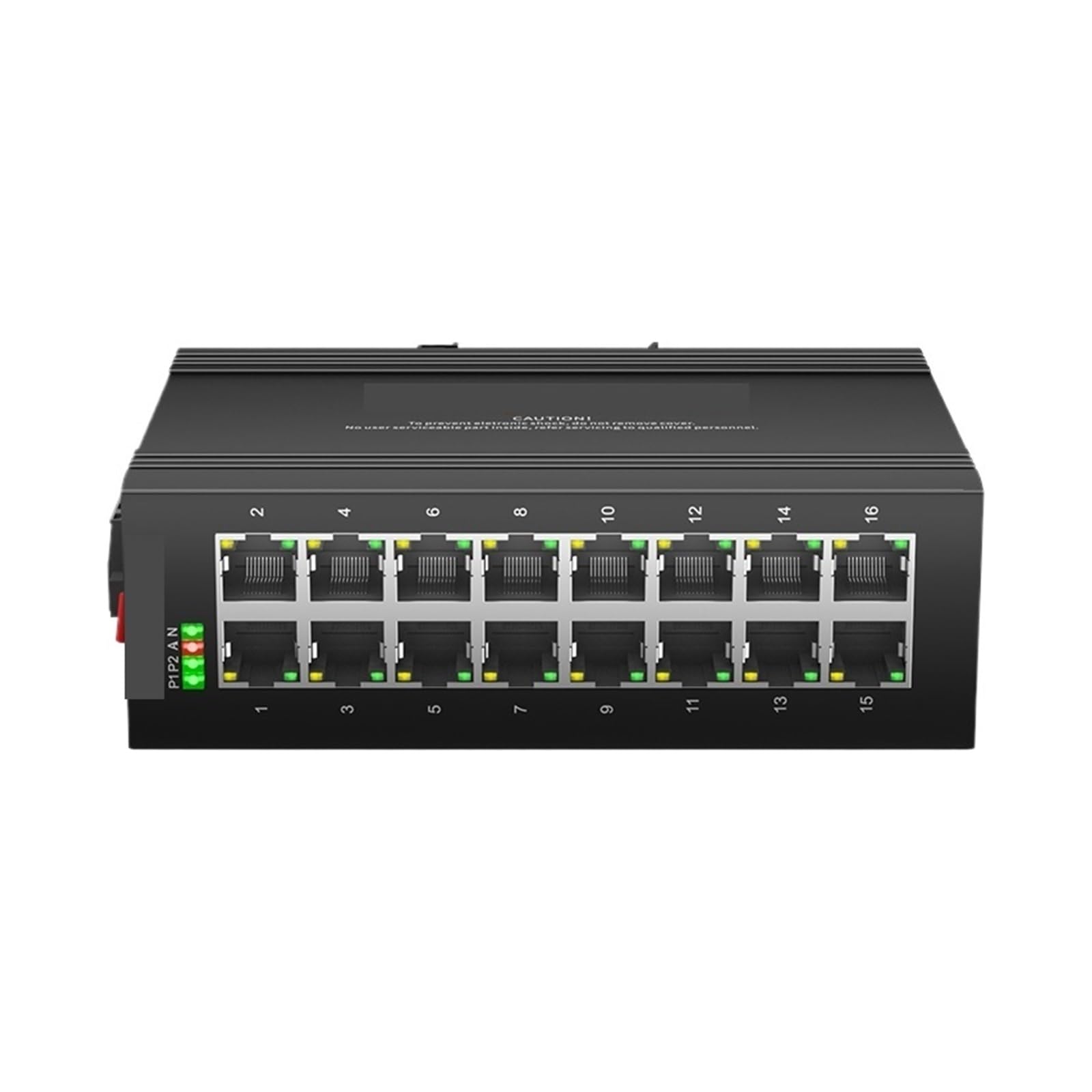 Switch Ethernet Industriale Megabit DIN-Rail a 16 Porte
