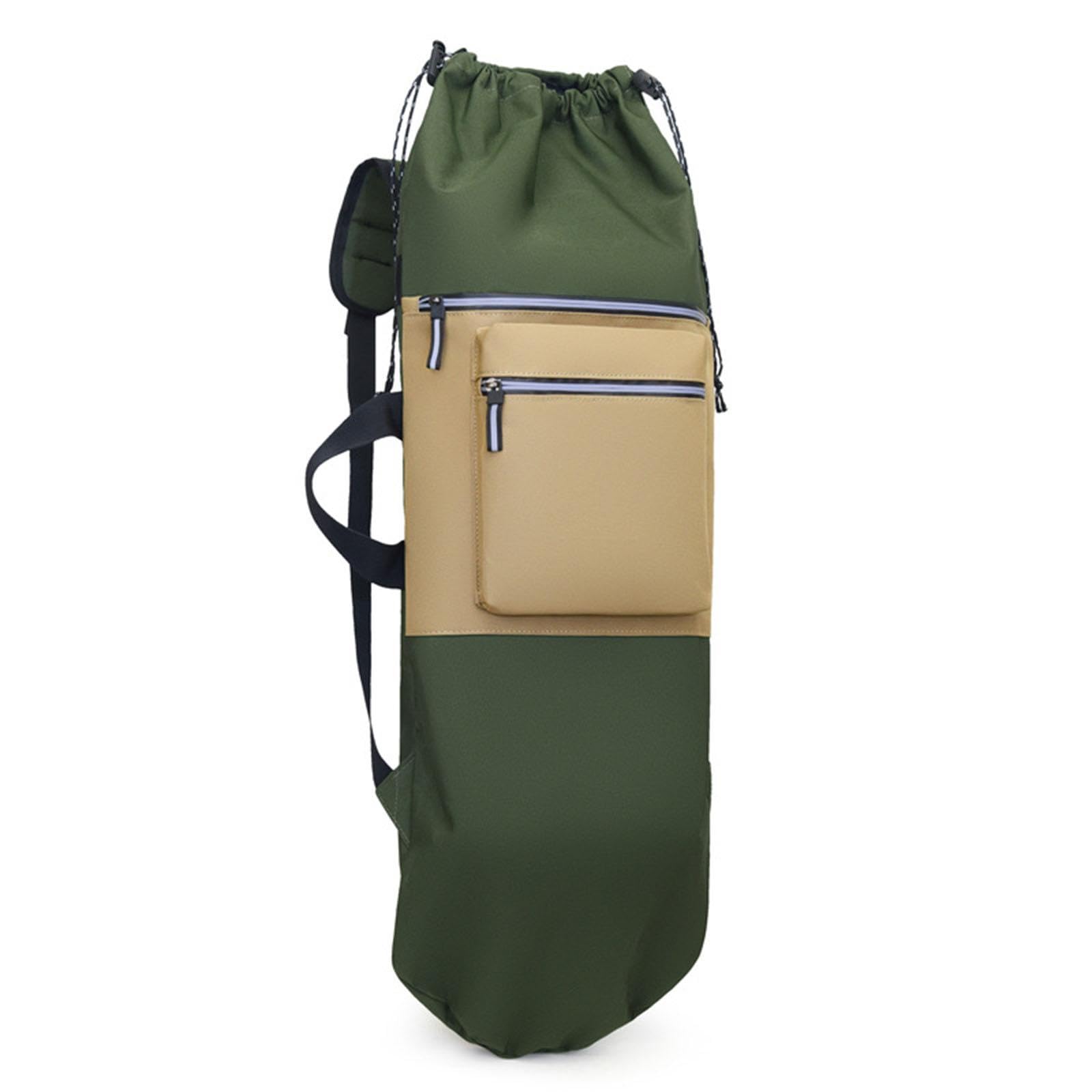 Zaino per Skateboard E Longboard, Zaino Pieghevole con Chiusura a Coulisse E Spallacci Regolabili, Borsa Extra Capiente con Oxford Mate