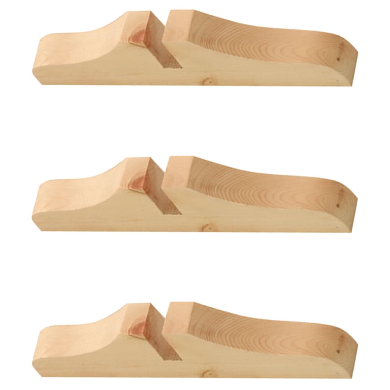 Piedini per Pannello Divisorio Confezione da 3 Base in Legno Robusta per Schermi Pieghevoli Soggiorno Ufficio