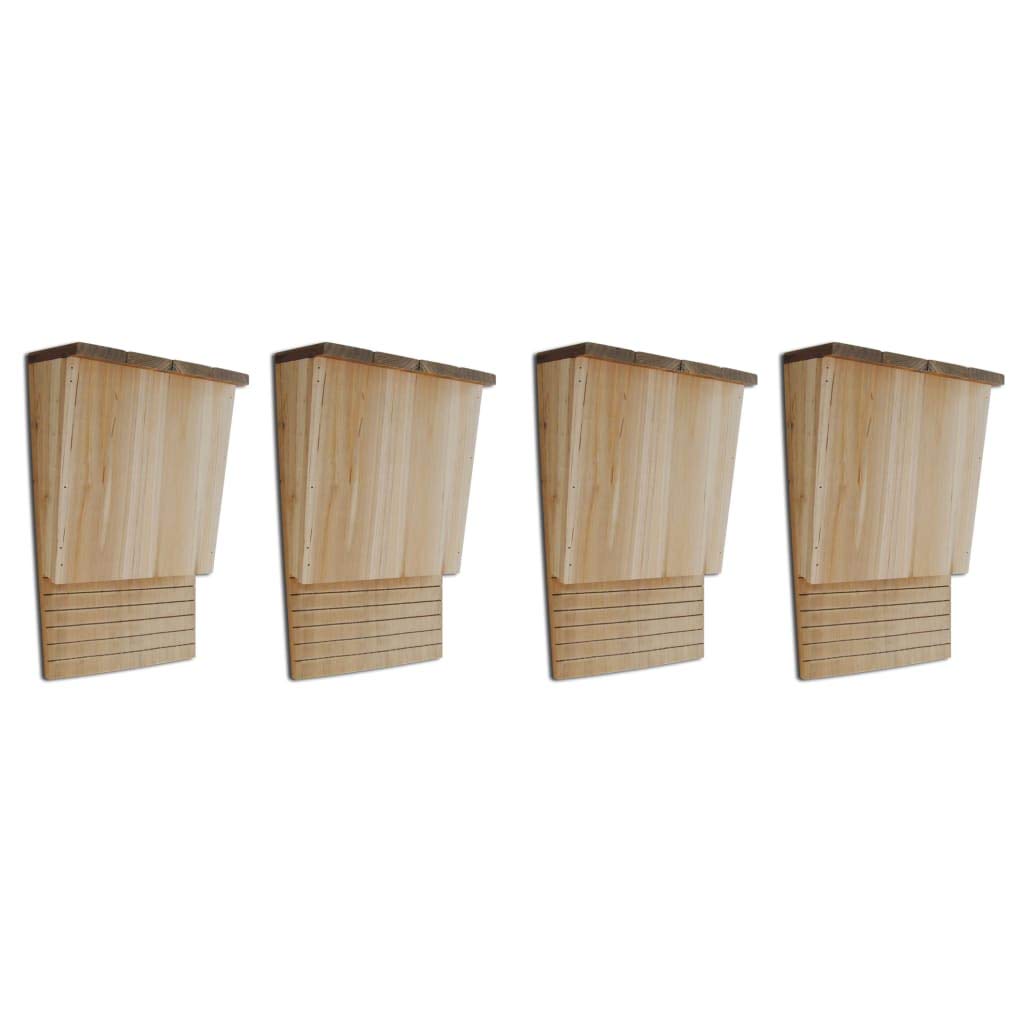 Festnight 4 pz Bat Box,Casette per Pipistrelli in Legno 22x12x34 cm