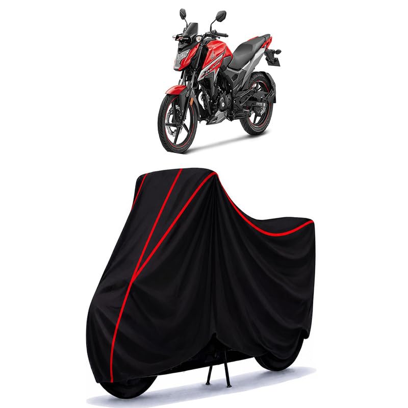 Image of X-Blade Water Resistant Bike Cover for All Motorcycles & Scooters | Heavy Duty Premium Taffeta Fabric | UV Protection, Dustproof, Scratchproof | All Weather Two Wheeler Body Cover with Elastic Bottom