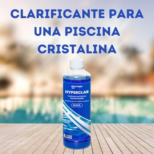PLANTAWA Klareffekt Trübungsentferner 500ml | Hochkonzentriertes Flockungsmittel Pool | Beseitigt Trübungen & Fett | Für Alle Filterarten | Einfache Dosierung | Kristallklares Wasser