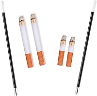 Vista 7 de 2 soportes largos para cigarrillos, 2 cigarrillos falsos y 2 cigarrillos falsos con humo para los años 20, accesorios para mujeres, Audrey Hepburn