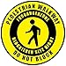 Pedestrians Walkway Yellow Sticker Decal 8