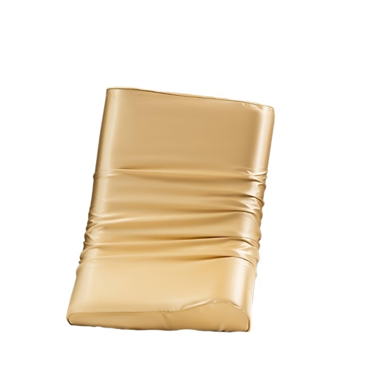 LYXYGMV Satin Silk Pillowcase Pillow Solid Cushion Cover Decorative PillowCase for Bedrooms(Camel,1PCx40x60cm)