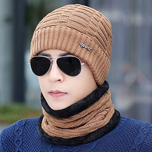 Bonnet hiver hommes avec protection d'oreille intégrée contre le froid