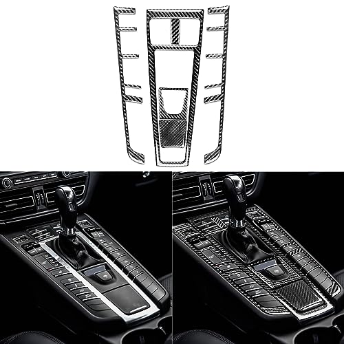 PJFUS Real Premium Carbon Fiber Car Center Console Gear Shifter