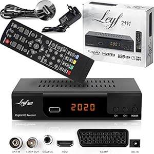 Kabelontvanger voor digitale kabeltelevisie – DVB-C (HDTV, DVB-C / C2, DVB-T/T2, HDMI, SCART, USB 2.0,) + HDMI-kabel (ontvanger)