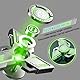 TGKYK Leuchtende Fidget Spinner Metall, Fidget Spinner Led, 3-5 Min Hochgeschwindigkeit Finger Spinner Spielzeug ADHD Anti Angst, Figetspiener für Kinder Erwachsene Dreieck - Grüner
