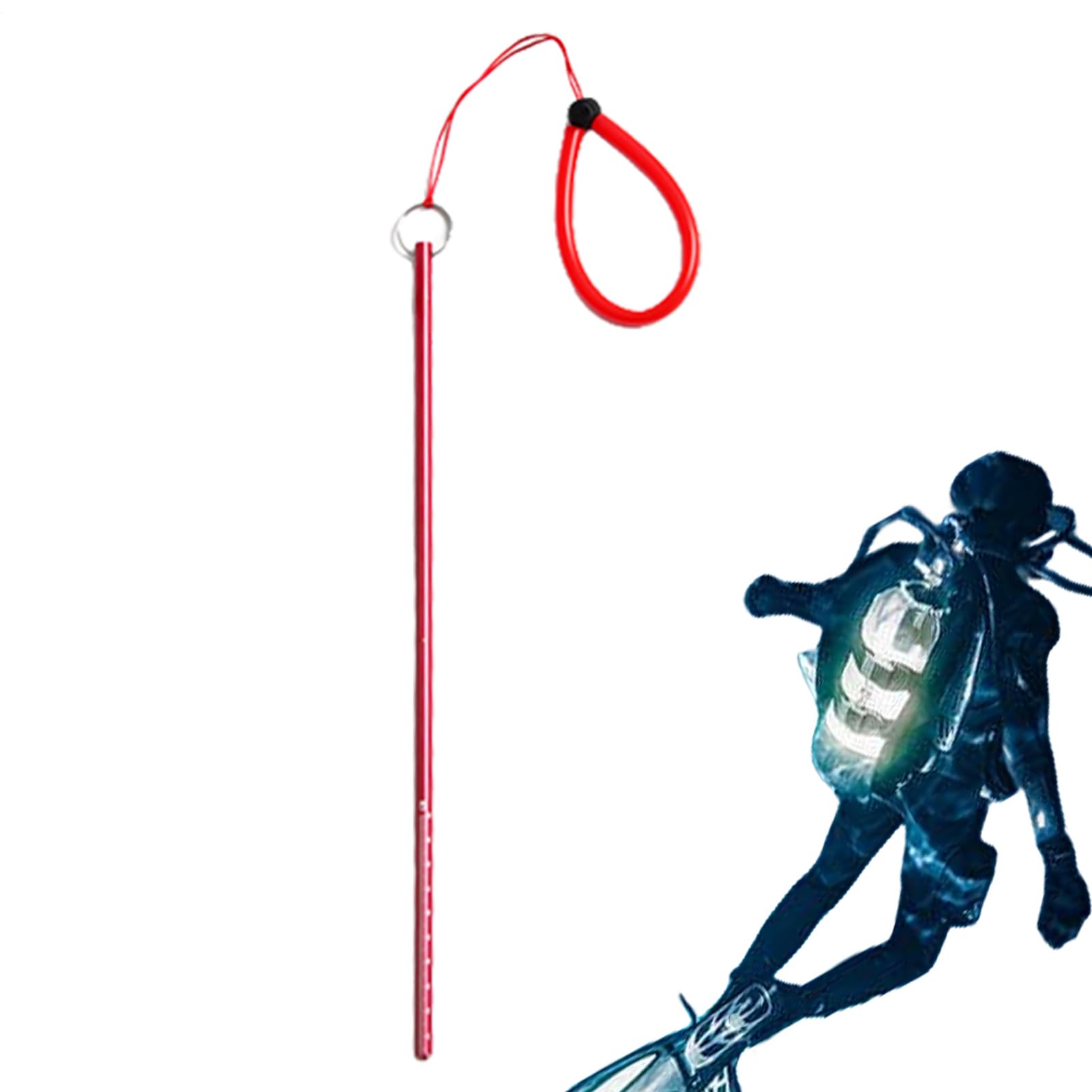 Creatore di rumore per immersioni, Creatore di rumore per immersioni | Asta per bastone da sub in lega di alluminio, aragosta, solletico, puntatore - Accessori per immersioni subacquee con bacchetta p