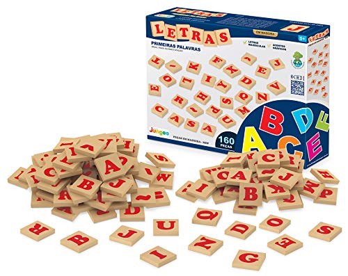 Letras 160 Peças Junges Madeira