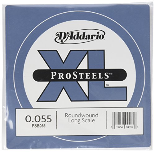 D'Addario PSB055 ProSteels enkele snaren voor basgitaar, Long Scale.055