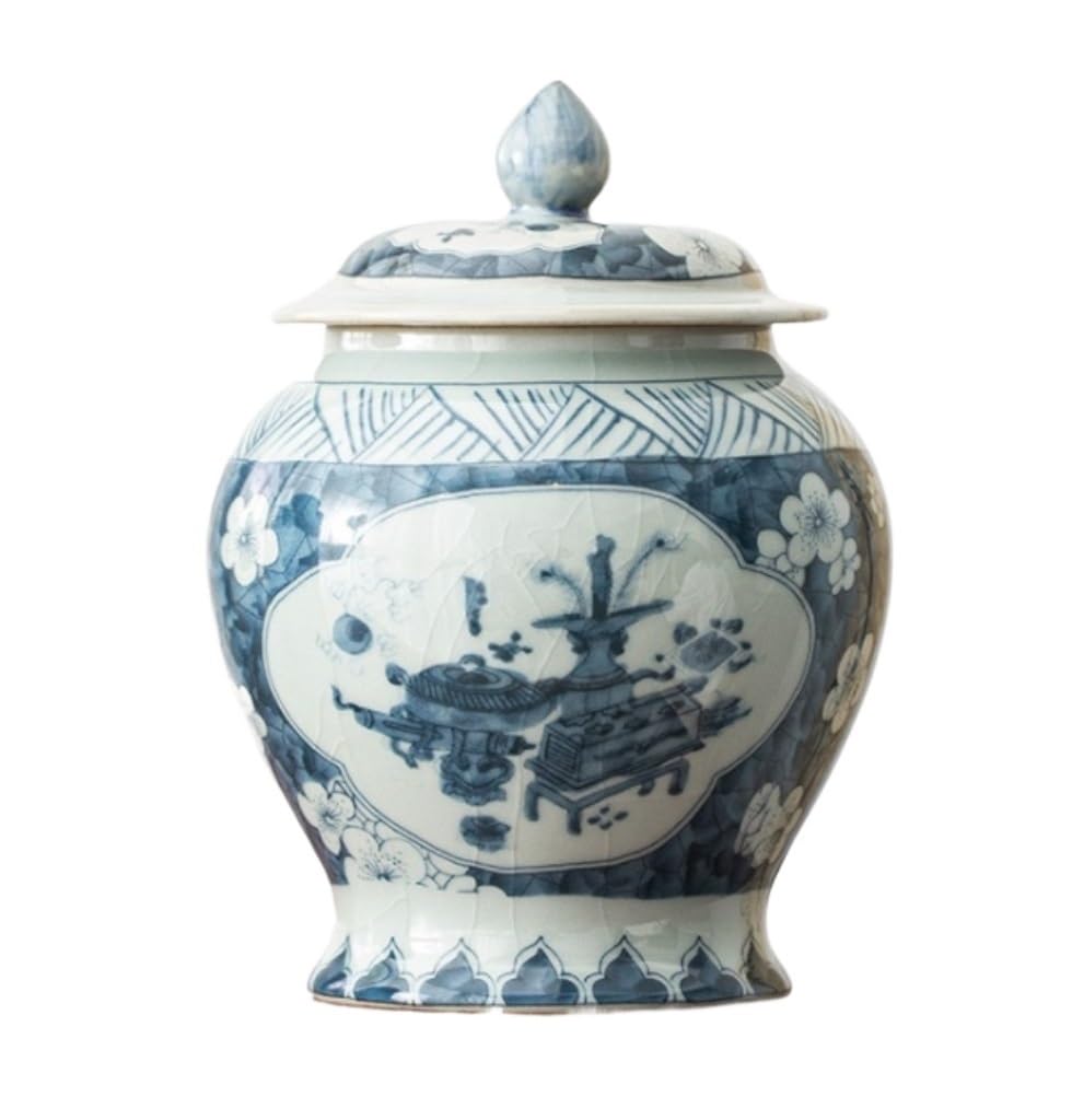 Pot de gingembre traditionnel en céramique ajourée | Cadeau maison chic
