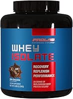 Vista 1 de Prolab Aislado de suero de leche de 5 libras, ultra puro, de rápida absorción con 0.81 onzas de proteína y BCAA, apoya el crecimiento muscular