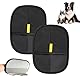 2 Stück Haarbürstenhandschuhe für Hunde & Katzen, Anti-Statik Handschuhe mit Doppelseitigem Design, Wiederverwendbare Tierhaar Entfernungs Handschuhe für Fellpflege, for Clothes, Sofas, Carpets