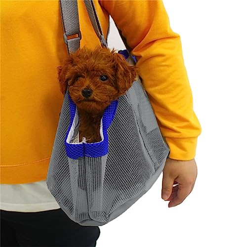 Transporttasche Haustier Tragetasche Klein Hund Haustiertragetasche Mesh Hundetragetasche Atmungsaktiv Hundetasche mit Boden Hundetrage Verstellbar Katzentragetasche Kleintiertasche Welpen Katze