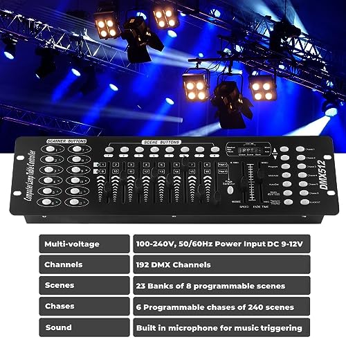 image for FODEXAZY DMX Controller, 192 Channel DMX 512 Light Controller DMX Cons