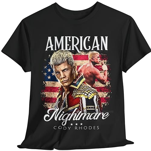 Cody Rhodes American Nightmare T-Shirt, Wrestler Tee, Unisex Cotton Tee, Gift for Wrestling Fans, Sports Apparel, American