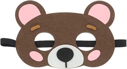 Miniatura 4 de Hvogvok 12 máscaras de animales, máscaras de Halloween, accesorios de fiesta de disfraces, suministros de fiesta de cumpleaños