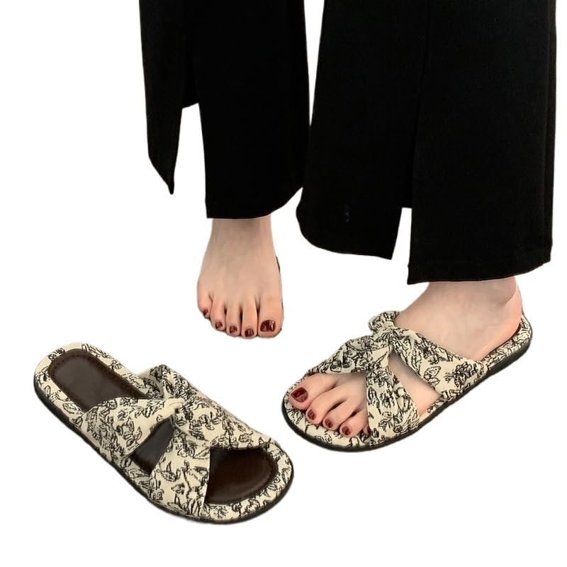 Sandals for Women Wearing Flat Bottomed Beach Sandals Soft Faced Sandals(38)2