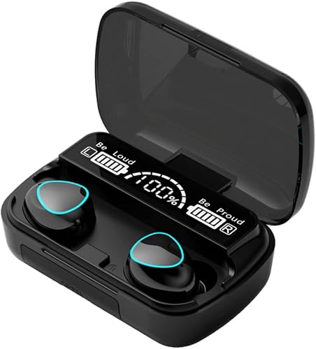 wireless earbuds Wireless Earbuds TWS Wireless Earphones Waterproof In-ear Earbuds M10 Earphones 9D Stereo Sport Headsets with Microphone Charging Box Black
