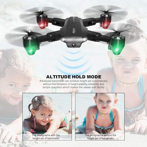 HaiMa Fq35 Wifi Fpv Foldable Rc Quadcopter Drone Con 720P Camera Altitude Hover - Deep Blue China