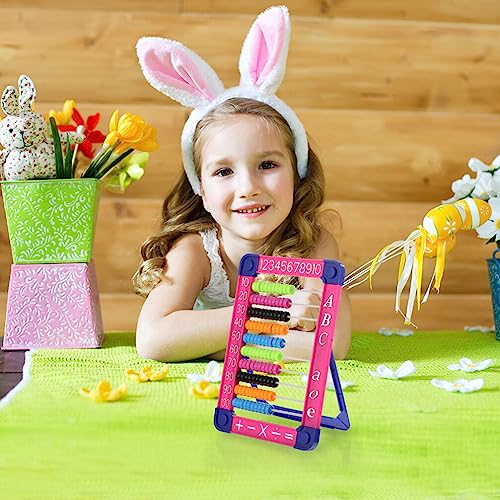 PATKAW 1 PC Ábaco De Plástico Brinquedo Educacional De Contagem De Matemática Com 100 Contas Para Ma