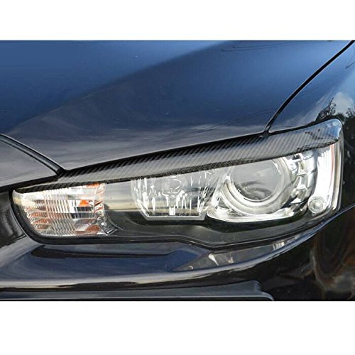 carwear Real Carbon Fiber Eyebrows Eyelids Headlight Covers for