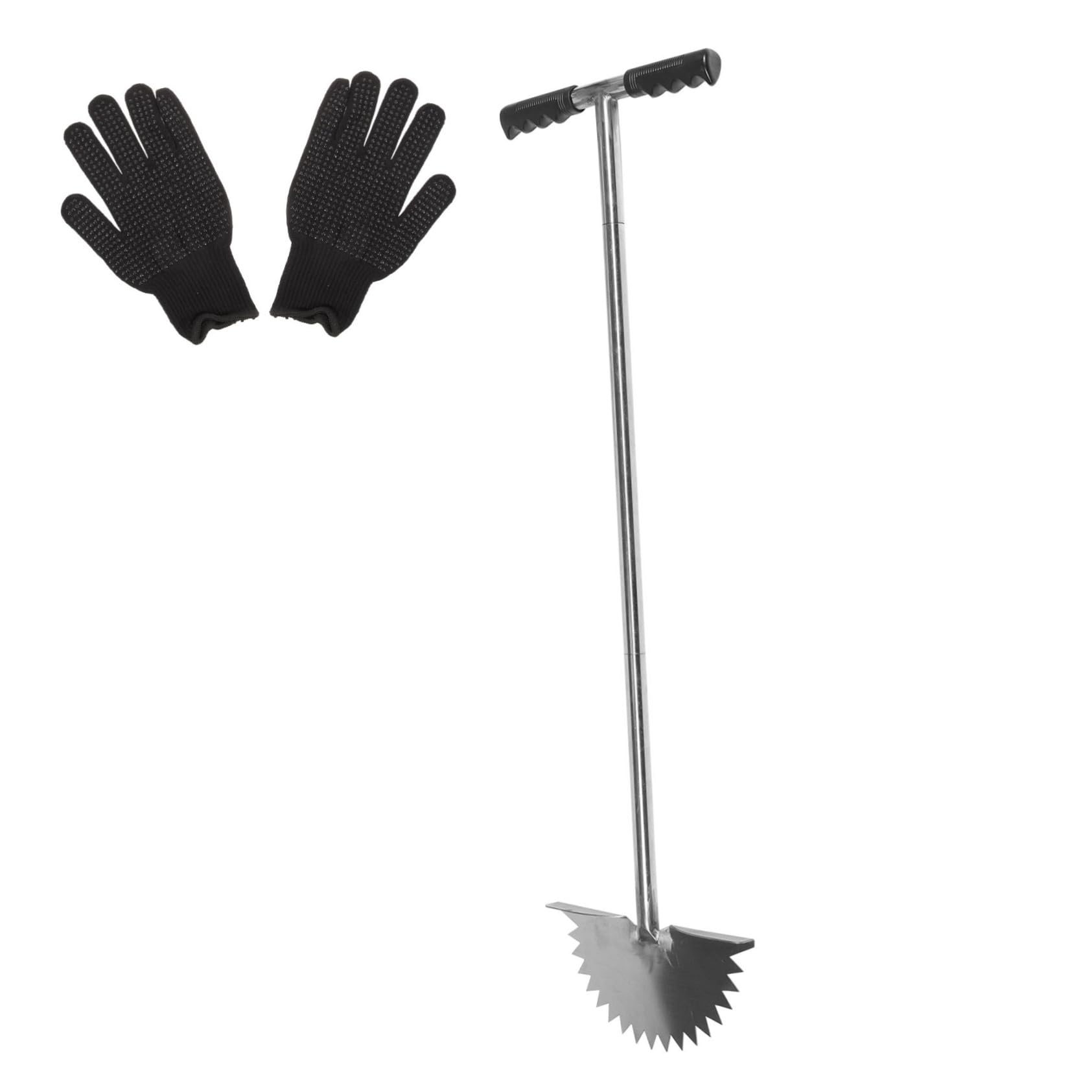 POPETPOP Tagliabordi Denti Dentellati Utensile Manuale per Bordatura del Prato Bordatore per Giardino e Vialetti Pala per Rifinire Bordi Attrezzatura Portatile per Manutenzione