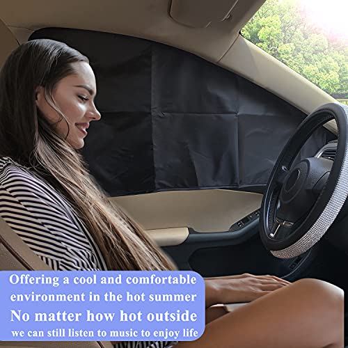 Zatooto Car Window Sun Shades Covers - 4 Pcs Magnetic Privacy Side Sunshades Blackout Auto Camping Curtains Accessories For Sleeping Family And Women Men Kids Baby #TOP6