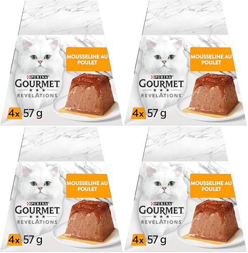 GOURMET Revelations Mousseline Poulet 4x57g (Lot de 4)