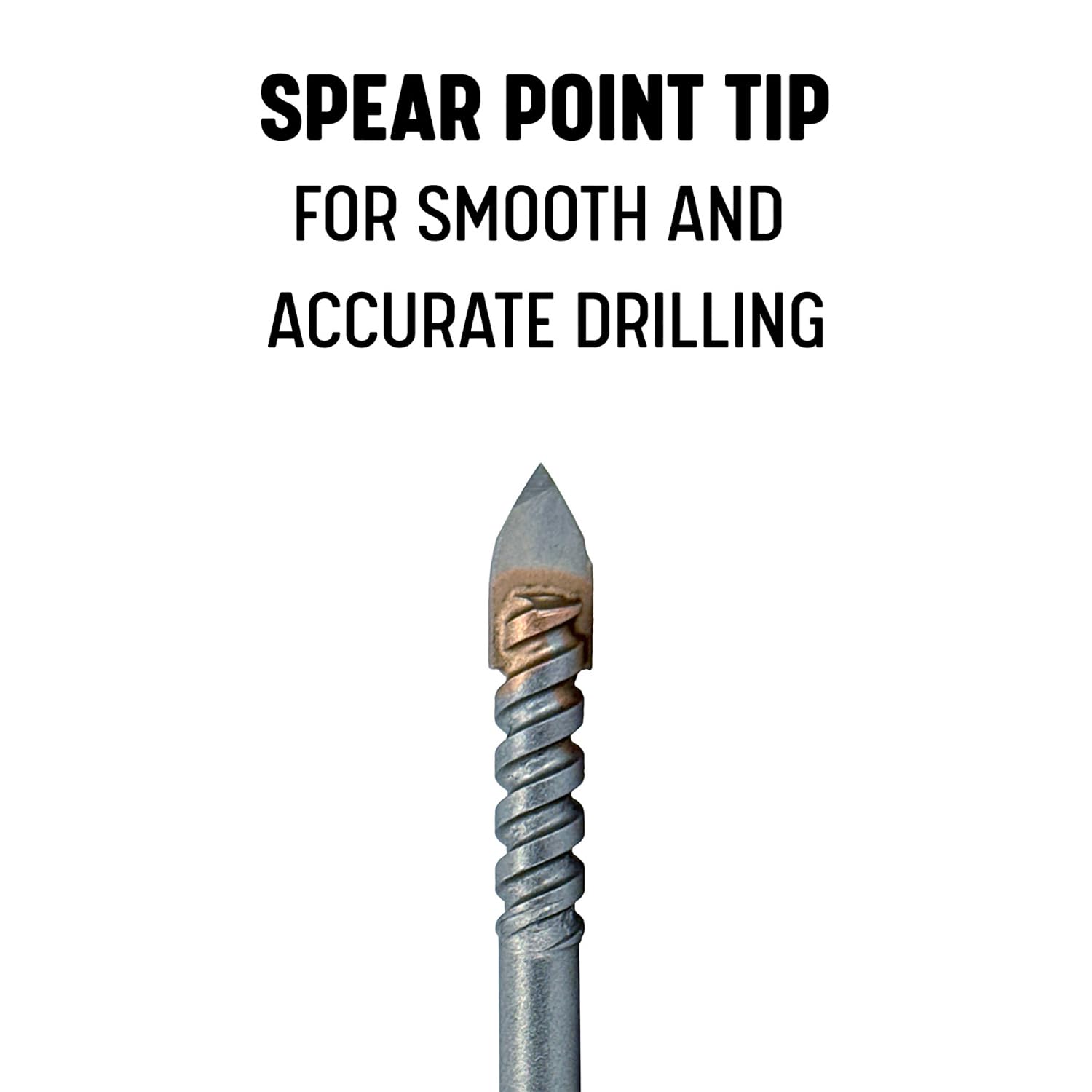 Drill America DWDGD-SET - Juego de brocas de cristal con punta de carburo y azulejos, 5 piezas, tamaños de 1/8" a 3/8"