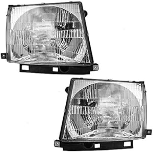 EPIC LIGHTING OE Replacement Headlights Assemblies Compatible with 1997-2000 Tacoma [ TO2502120 TO2503120 8115004090 8111004090 ] Left Driver & Right Passenger Sides Pair
