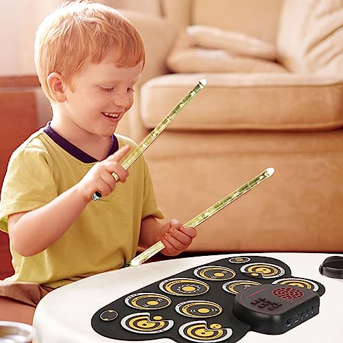 Par de 2 Baquetas Recargables LED con Luz, 15 Cambios de Color, Baquetas Luminosas para Niños y Adultos miniatura 7