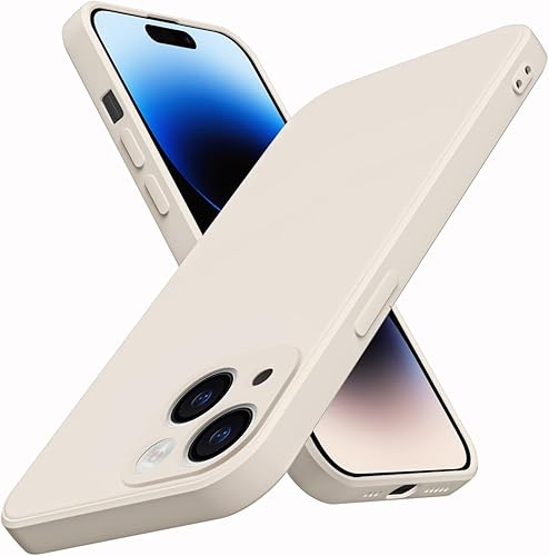 Funda para iPhone 13 Mini, silicona líquida de alta calidad sedosa al tacto, protección de la cámara, forro de microfibra suave antiarañazos, funda
