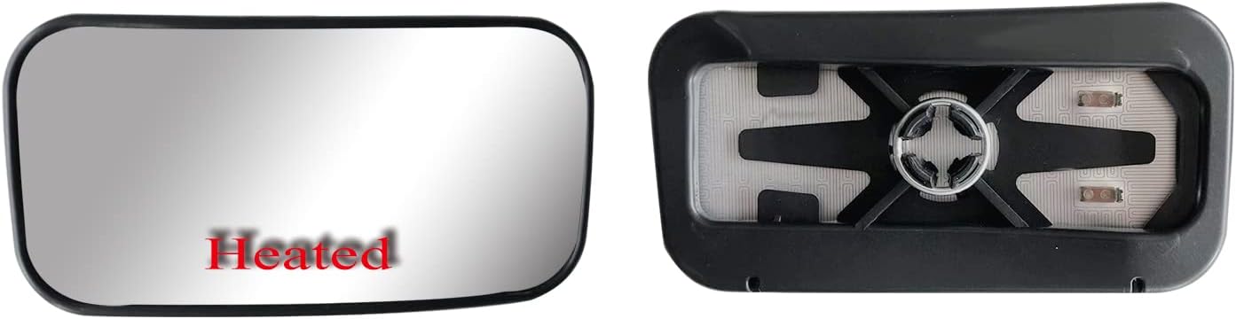 Replacement Door Side Driver Left Lower Convex Mirror Glass Heated with Back Plate fit Mercedes Freightliner Sprinter from 2019-Onward