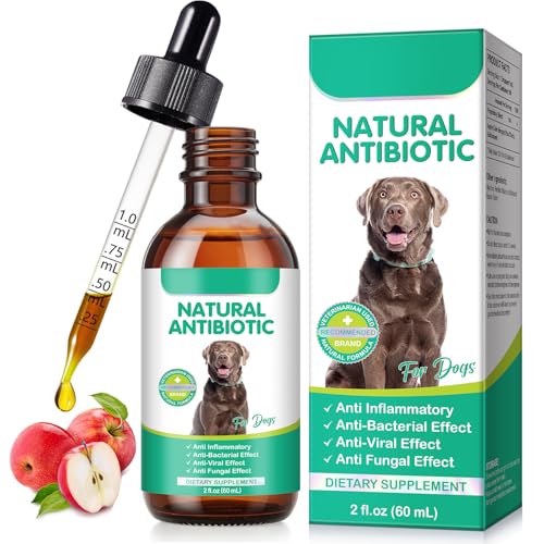 Antibiotics for Dogs - Relief From Common Problems(coughs allergies infections) | Dog Antibiotics without Vet | Natural Antibiotics for Dogs with Precision Dose Design Bacon Flavour - 60ml