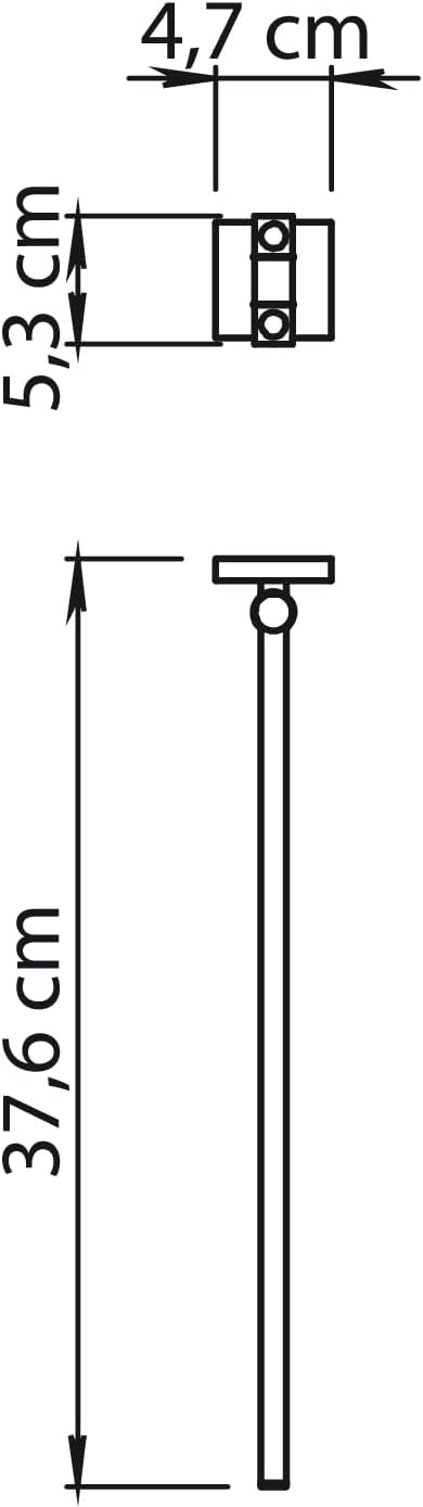 Gedy Fuji Brushed Double Articulated Towel Rail