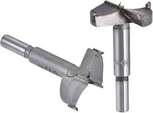 Boxonly 2Pcs Woodworking Hole Opener Drill Bit 42mm+45mm Forstner Drill Bits Tun