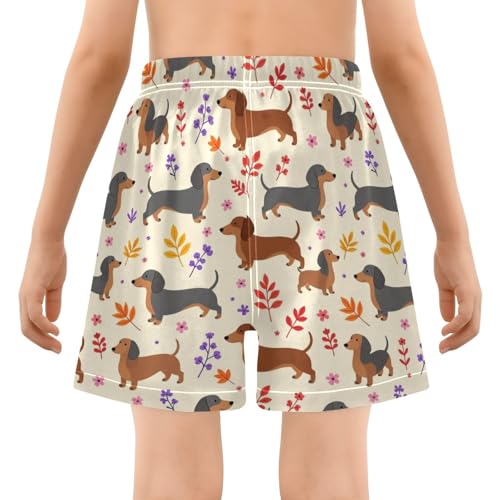 Short de plage pour garçon Yuiboo 4T à motif saucisse mignon pour l'été
