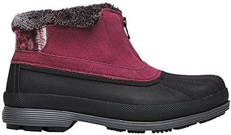 Propét Women's Lumi Ankle Zip Snow Boot, Berry, 8.5 W US | Image 3